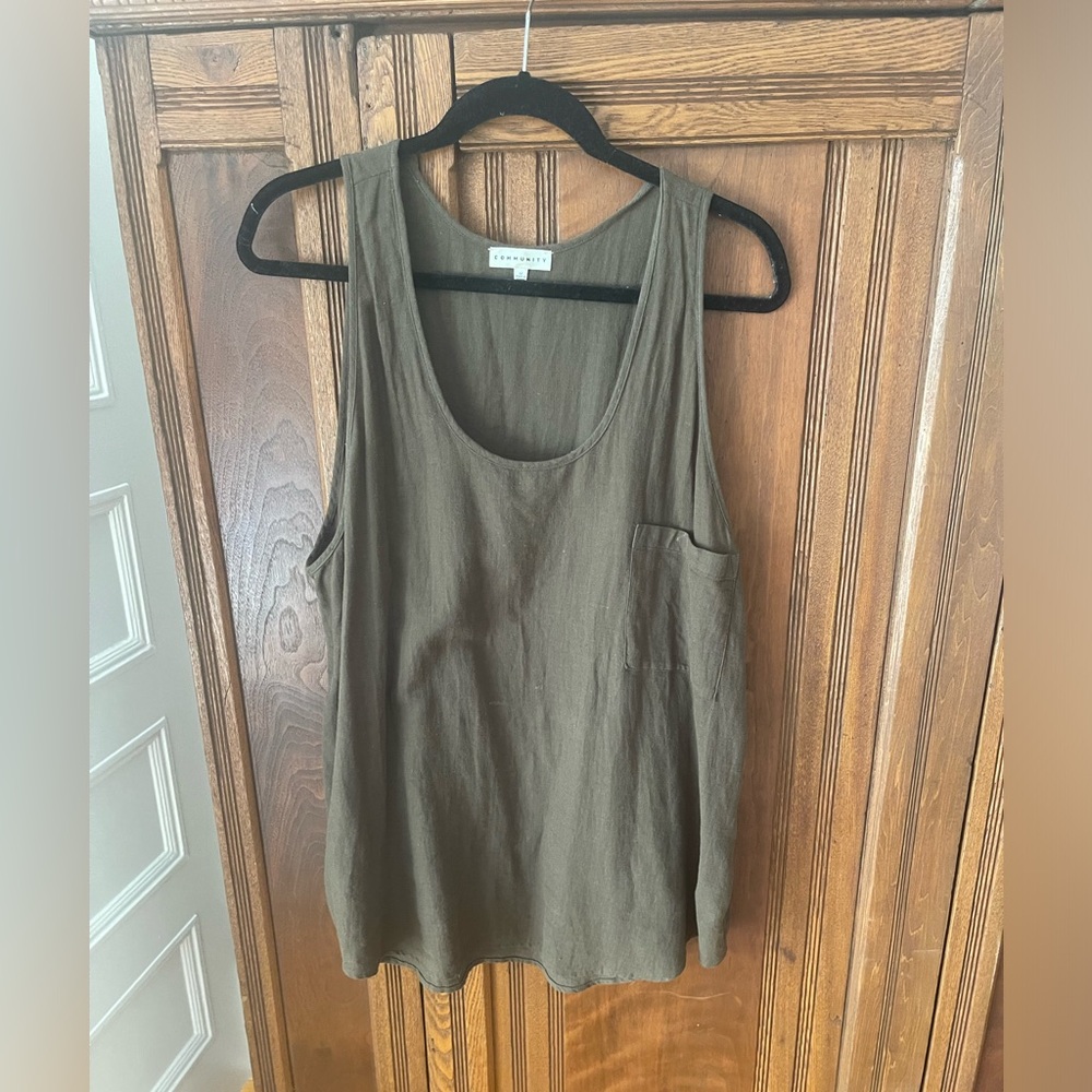 Oversized tank top from Aritzia